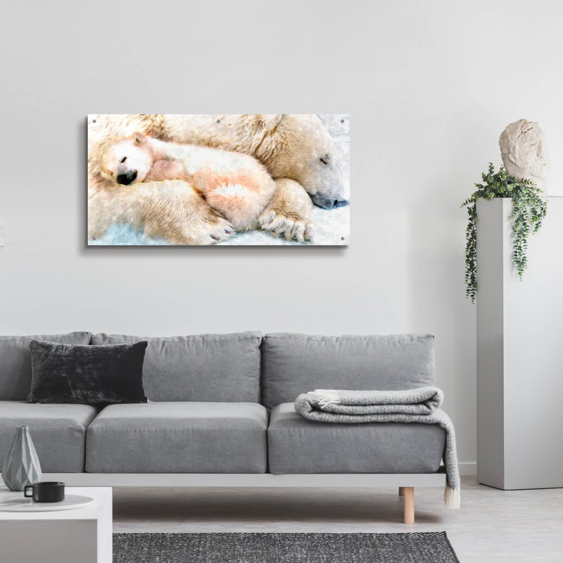 "Sleepy Polar" par Murray Henderson Fine Art, H 24 po x l 48 po