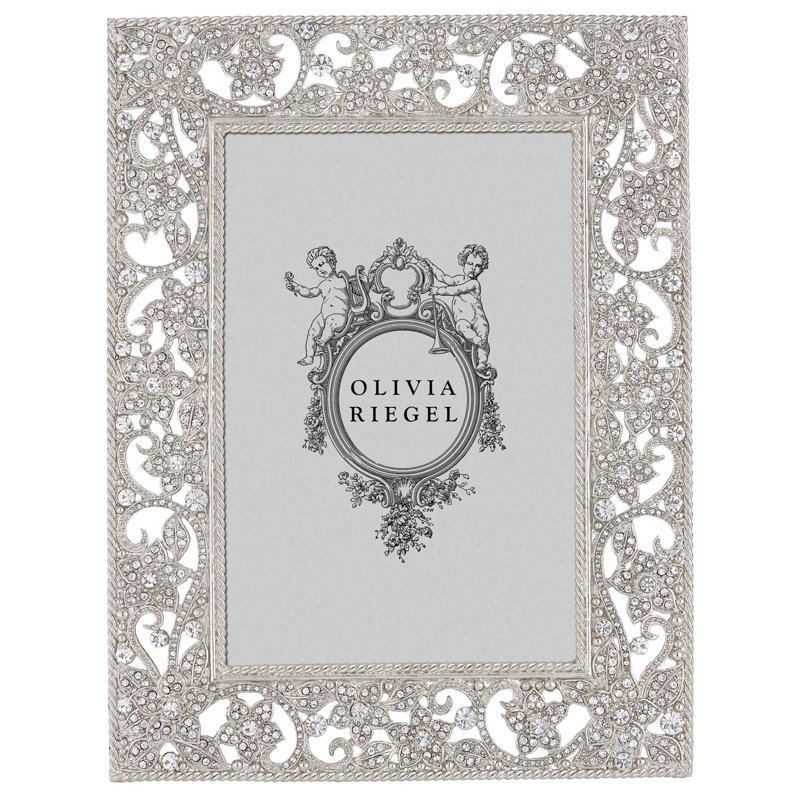 Flora Metal Picture Frame, 8" x 10", Silver
