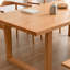 Table de salle à manger rectangulaire en bois massif brun-943937023