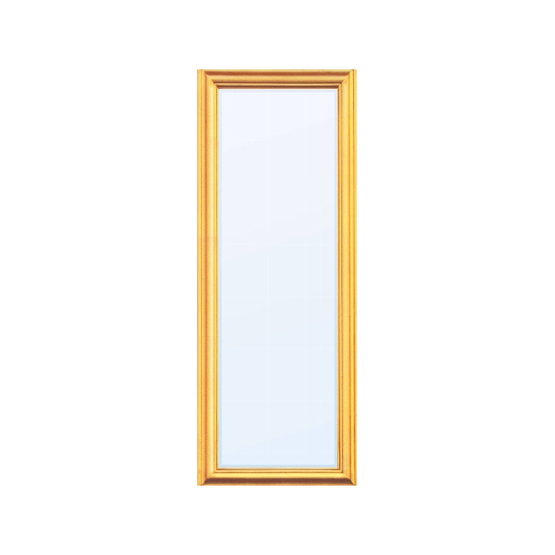 Johnstown Wood Flat Wall Mirror, Gold