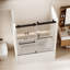 56 à 60 po X P 62 po H Double porte de baignoire coulissante sans cadre-114016017