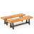 Acacia Outdoor Bench (set Of 2)