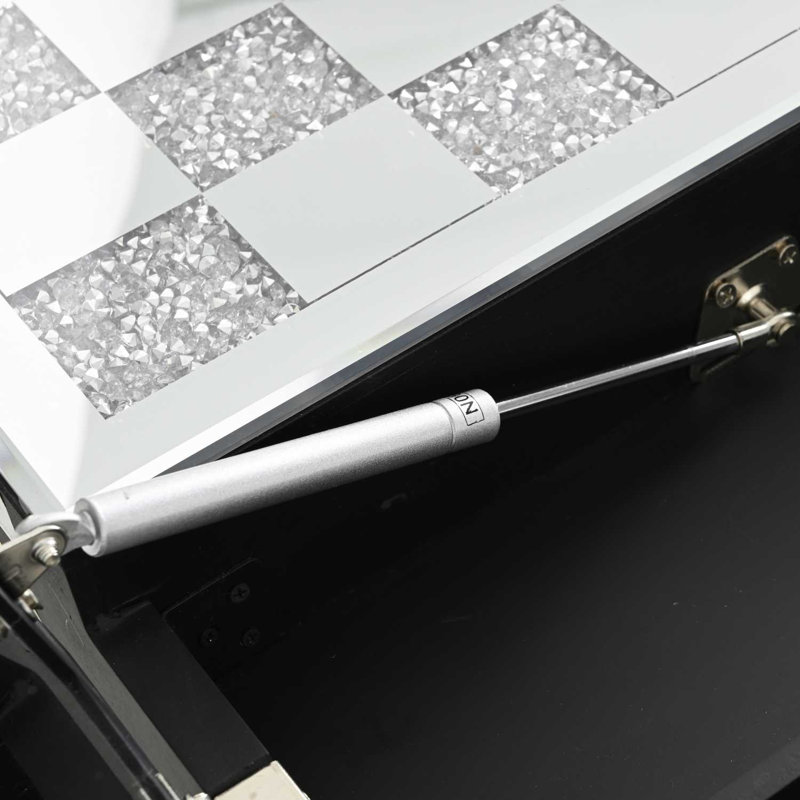 Bureau de coiffeuse en miroir avec miroir
