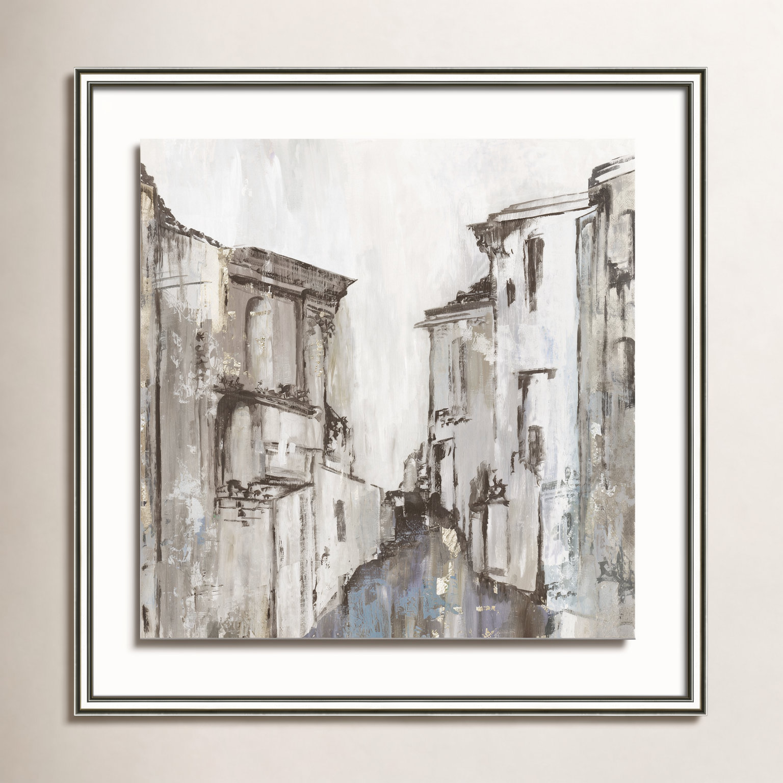 Daniella "Gothika" Painting by Allison Pearce, 24.75" H x 24.75" W, Silver