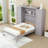 Wooden Murphy Bed with Shelves and Wardrobes-354532384-354532390