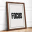 Focus Typography - Framed Print-396326714-396326715