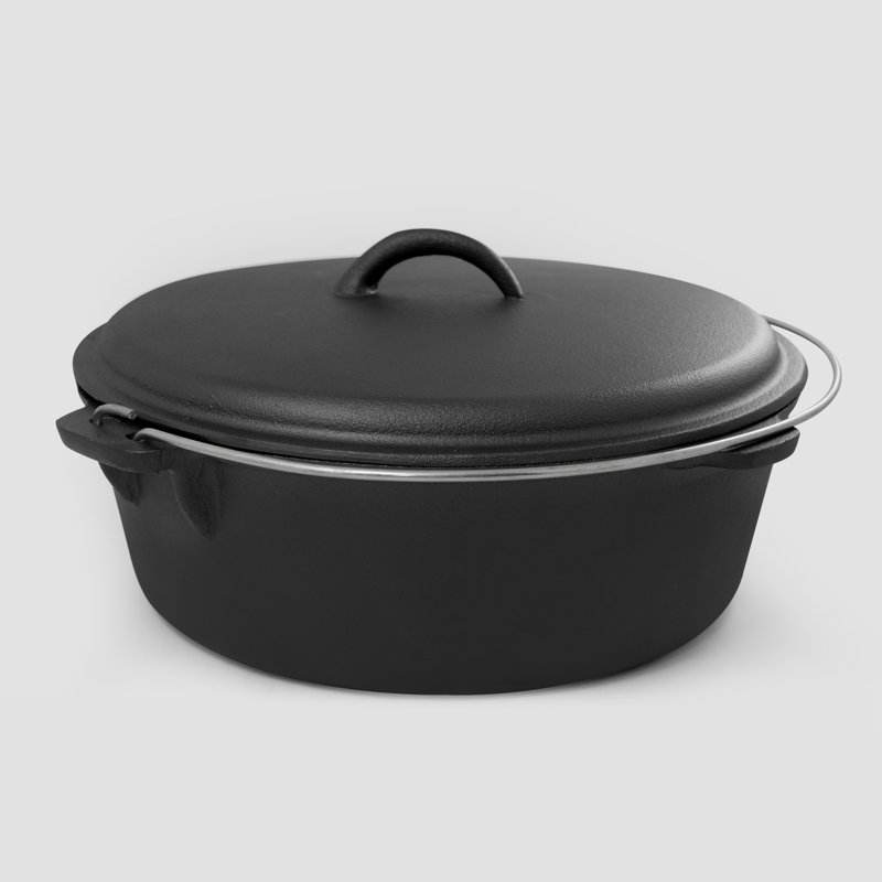 Cook Pro 6 Quarts Cast Iron Round Dutch Oven