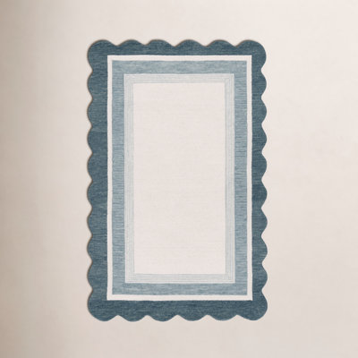 Hand-Tufted Wool Striped Outdoor Rug