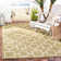 Arneshia Geometric Green/Beige Area Rug