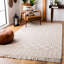Tapis ivoire en laine tissé à la main Aldeline-208855604