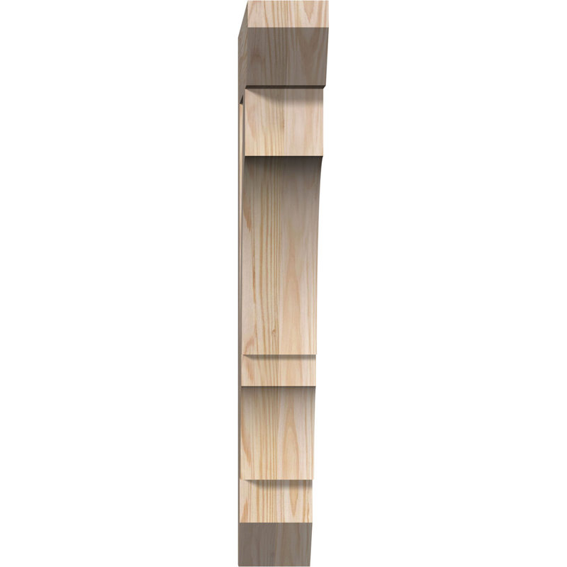 Support lisse à lattes Balboa l 3 3 po x P 18 po x H 26 po, Sapin de Douglas, Lisse, H 26 po x l 3,5 po x P 18 po