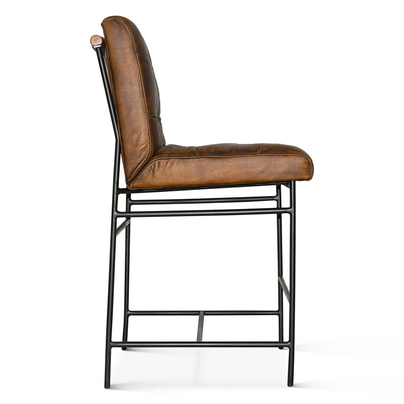 Chaise de comptoir Brisbane Stockton en whisky antique