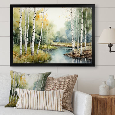 Birch Woods Silent Woods II - Tree Birch Wall Art