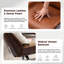 Fauteuil de direction moderne avec dossier ergonomique courbé en noyer courbé brun-987612274