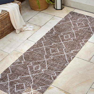 Tapis intérieur / extérieur brun / beige Mudd
