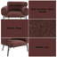 Mardi Maroon Tweed Chair (Only Including Chair)
