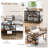 360° Rotating Sofa Side Table With 2-Tier Storage Shelves-769215670