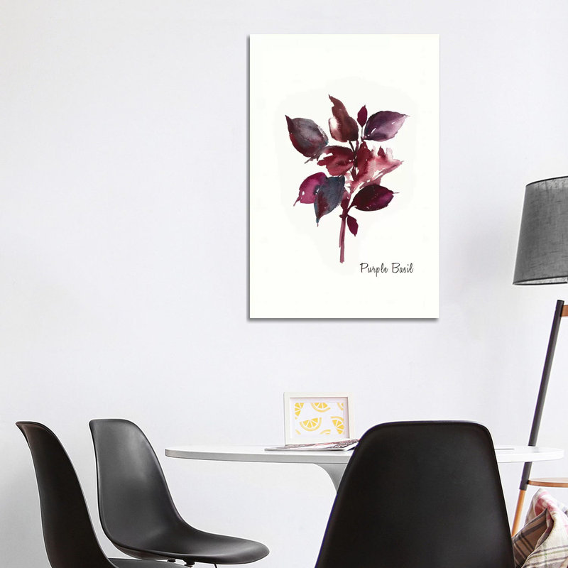 Purple Basil 1 Piece Wrapped Canvas Painting, 101.6 cm H x 66.04 cm W x 1.91 cm D