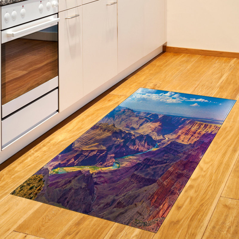 Canyon American High Density Long Fiber Poly Threads Decorative Area Rug Carpet, Rectangle 2'7" x 5'