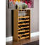 Armoire à vin 7 niveaux à finition chêne (35 bouteilles)