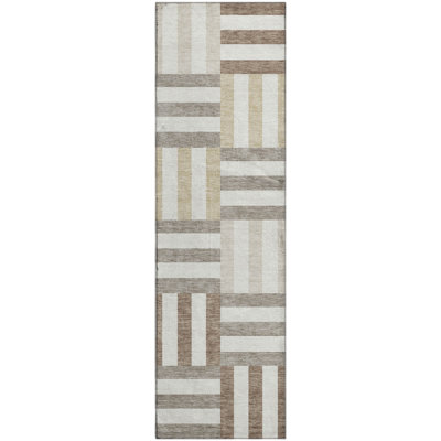 Premium Machine Washable Mayfield AMF2332 Geometric Rug