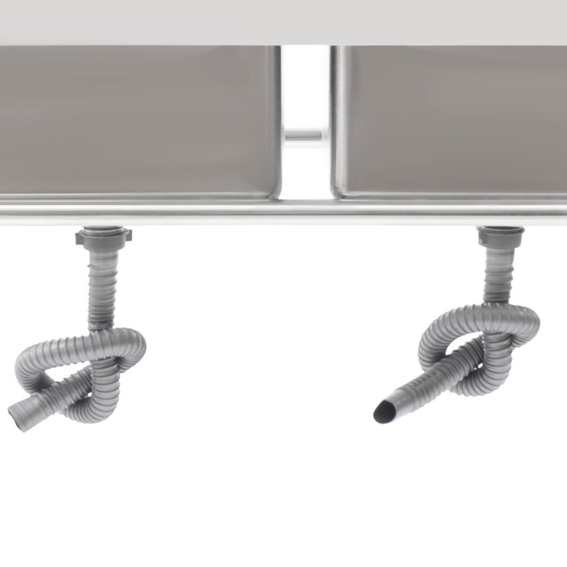 Évier de bar autoportant L 39,3 po x l 23,6 po avec 2 robinets