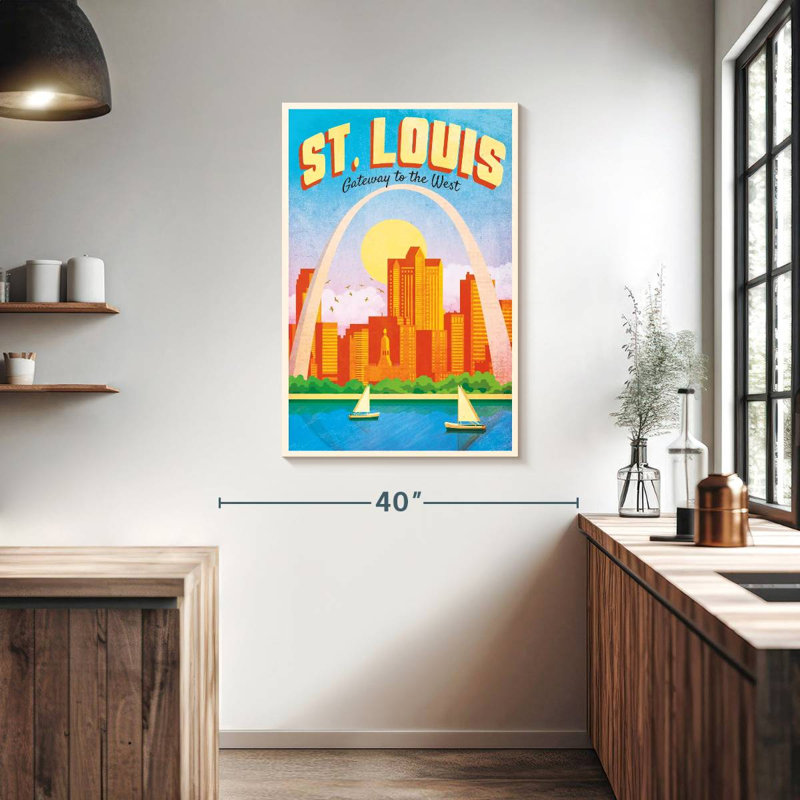 Affiche St. Louis Gateway, H 39 po x l 26 po
