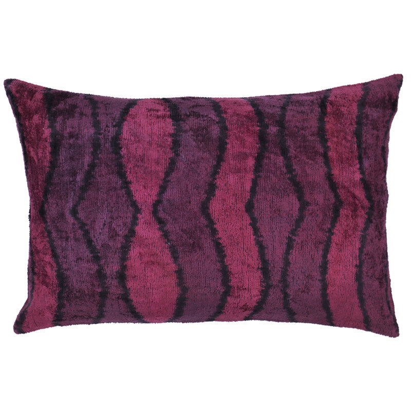 Canvello Checkered Feather Throw Pillow
