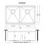 30" L x 19" W Double Basin Undermount Kitchen Sink with Additional Accessories