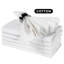 Serviettes 100% lin 16 x 16 po, parfaites pour toutes les occasions spéciales - Blanc