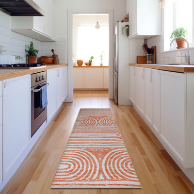 Premium Machine Washable Cerrito AMF540 Salmon Rug
