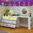 LED Modern Makeup Vanity Table Adjustable Cabinet With 6 Drawers And Power Outlets-447208903