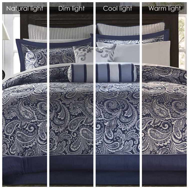 Pereira 6 Piece Jacquard Towel Set Alcott Hill Color: Navy