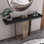 Nouvelle table d'entrée en acier inoxydable de style chinois