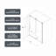 60" W x 76"H Reversible Frameless Single Sliding Bathroom Shower Door-102053971