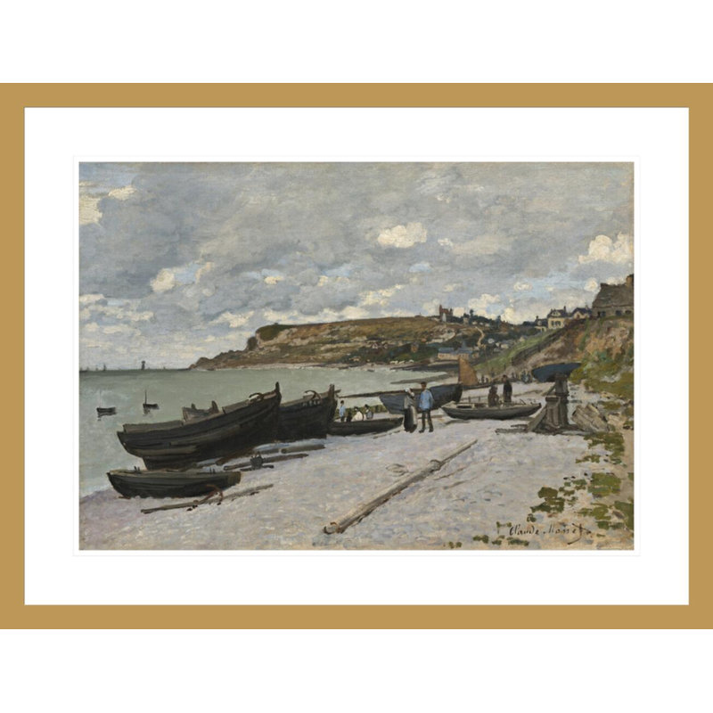 «Sainte-Adresse» par Claude Monet, impression giclée encadrée, H 22,59 po x l 29,5 po