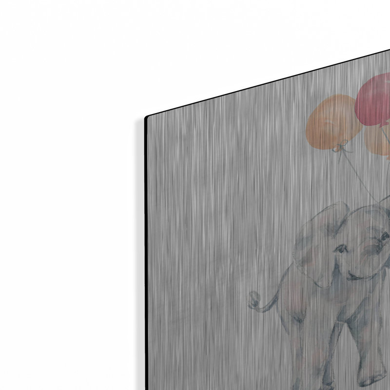«Elephant Celebration» par Katrina Pete, art mural en métal, H 12 po x l 12 po