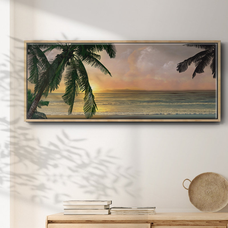 Sunset Cove I- Framed Canvas