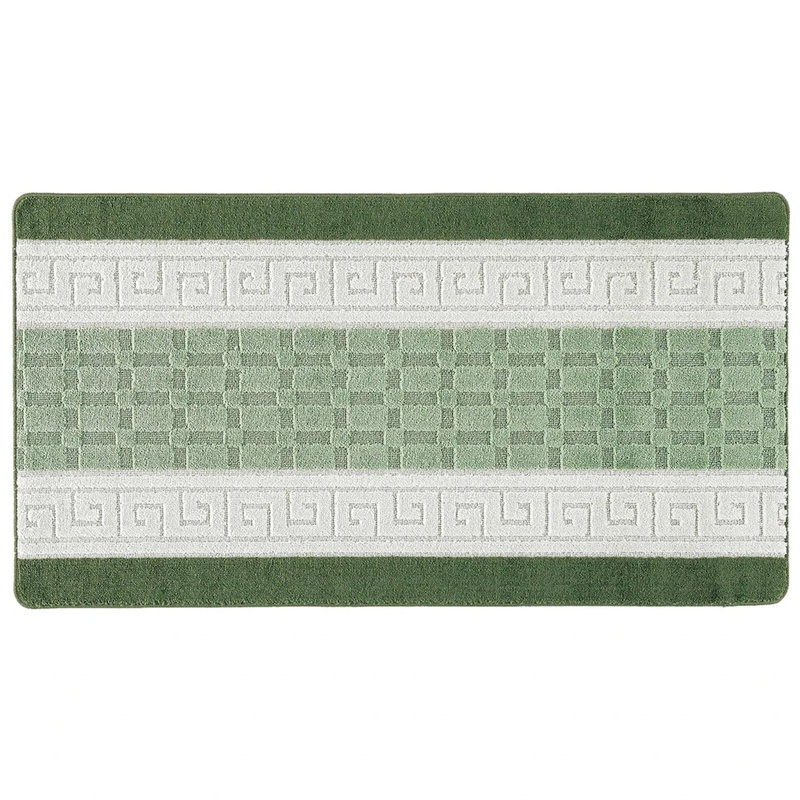 Non-Slip Green Indoor Area Rug – Washable Large & Small Door Mat, Hallway, Bedroom & Kitchen Floor Mat, Rectangle 80 x 150cm