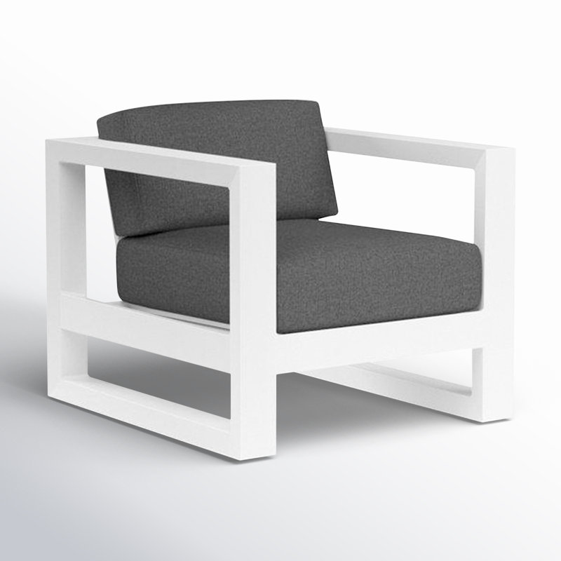 Newport Outdoor Lounge Chair, Spectrum Carbon Sunbrella® Plainweave