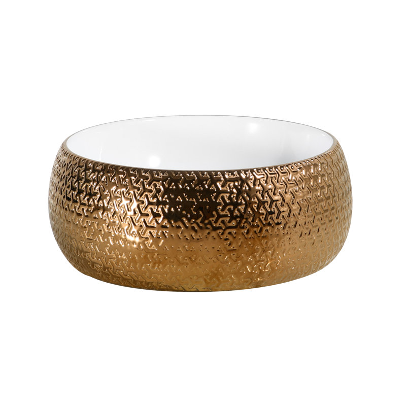 Juvia 15.7 " Vitreous China Circular Bathroom Sink
