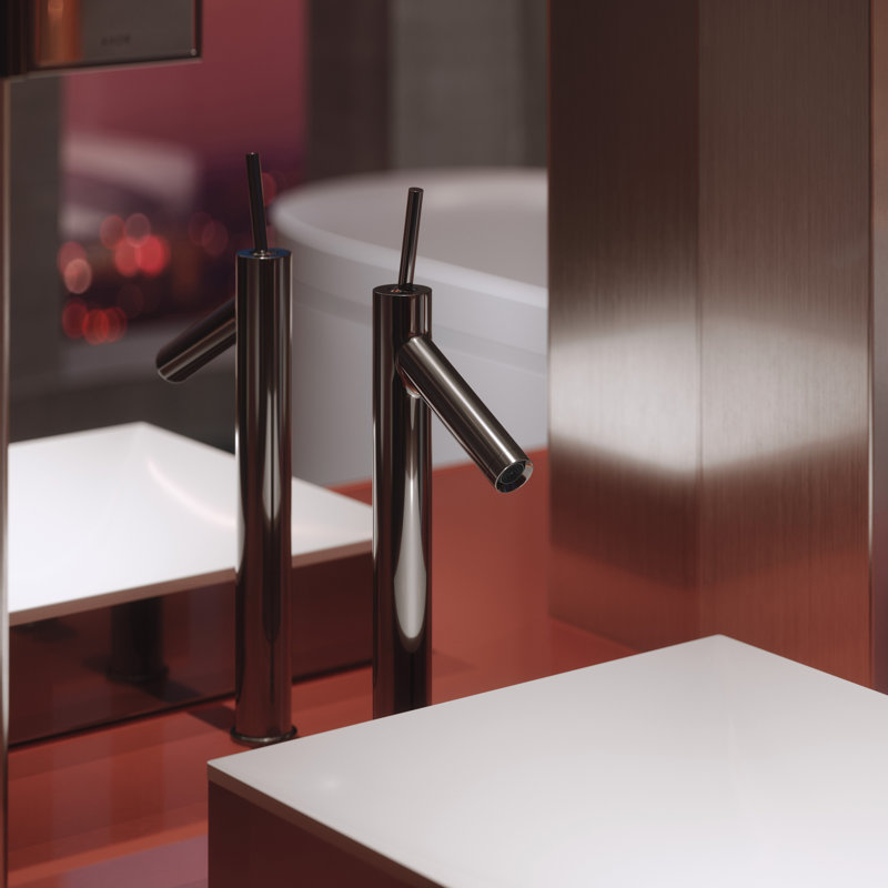 AXOR Suite Sinks Square Sink without Overflow, Dark Gray