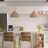 Andreina 1 - Dreamy Palm Fibers Pendant Light - Natural Dome 1-Light Polished Handwoven Dimmable Hanging Light For Kitchen Island, Kitchen, Dining Room, Living Room or Bedroom in Boho, Country, Farmhouse, Modern Farmhouse & Mid-Century Modern Style-763430055
