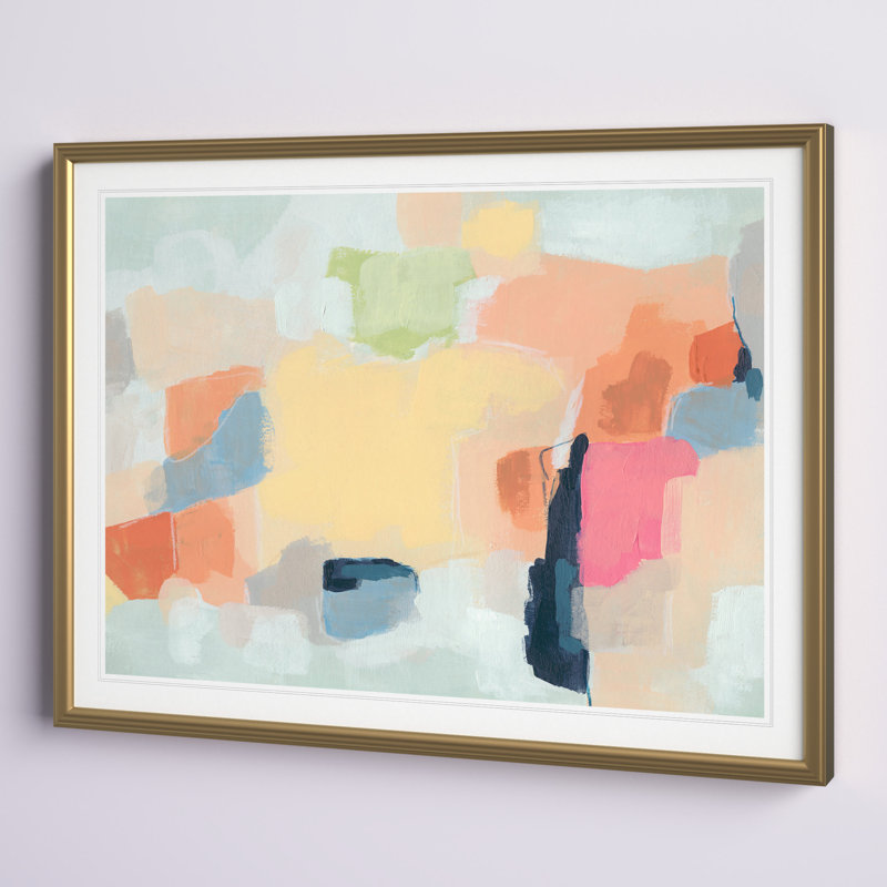 Cartographe - reproduction sur toile, H 18,5 po x l 24,5 po, Impression encadrée, Doré