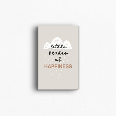 «Cena Baby Little Flakes of Happiness», art sur toile