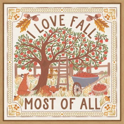 «Autumn Days II» par Laura Marshall, reproduction d'art sur toile encadrée