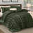 Bedsure Tufted Boho Queen Comforter Set – 3-Piece Terracotta Shabby Bedding，Farmhouse Jacquard Bed Set with Embroidery, All-Season Softness for Cozy Bedrooms & Boho-Chic Gifts-105490887-105490881