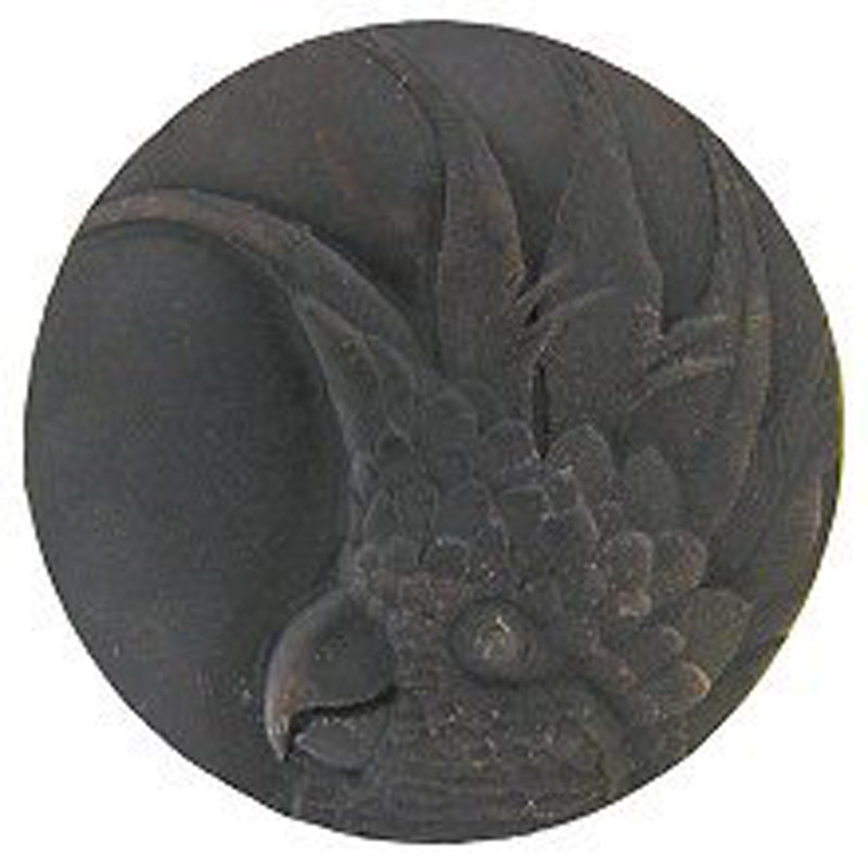 Round Knob, Dark Brass, Right