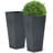 28" Weather-Resistant Tall Planter Box Modern Minimalist Large Flower Pot Planters