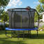 Trampoline 10 pi de style citrouille avec filet de sécurité, sac de rangement et ensemble de basketball pour s'amuser en famille